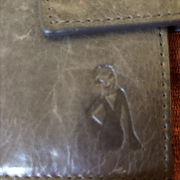 Helen Welsh Wallet Bifold Gray Leather Snap Closure 4"X5" Credit Card ID Slots - Picture 14 of 16